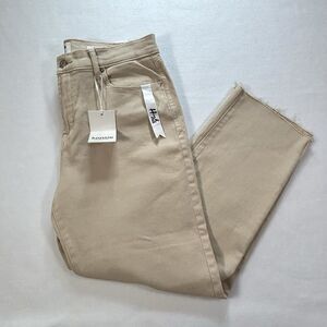 KENZIE Vintage Luxe Jeans THE SLIM Beige Raw Hem